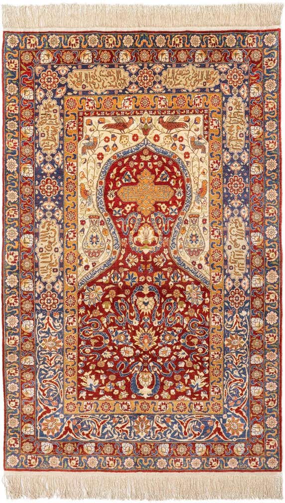 3' 11 x 6' 3 Kayseri Silk Rug