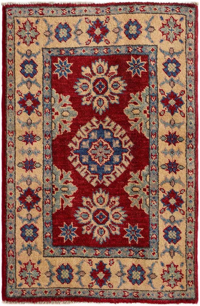1' 11 x 2' 11 Hand Knotted Kazak Rug