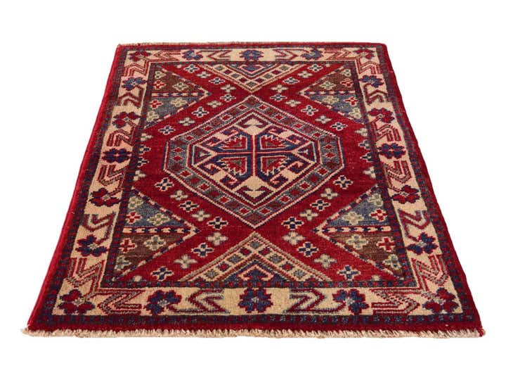 2' x 2' 8 Hand Knotted Kazak Rug