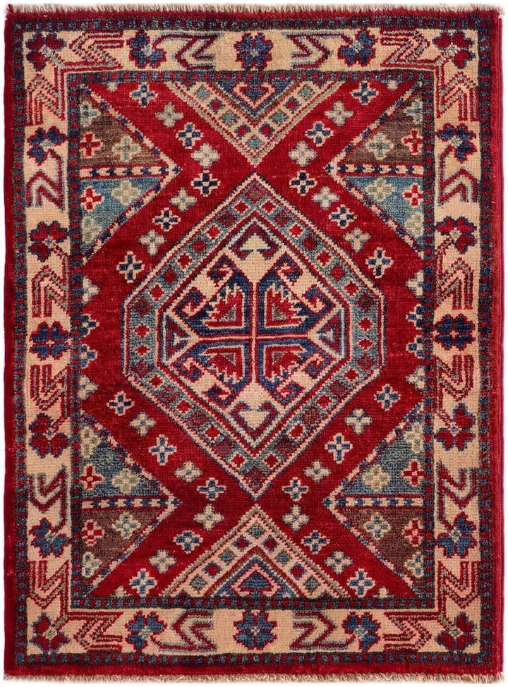 2' x 2' 8 Hand Knotted Kazak Rug