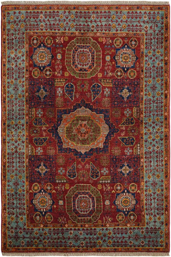 3' 7 x 5' 2 Hand Knotted Mamluk Ziegler Rug