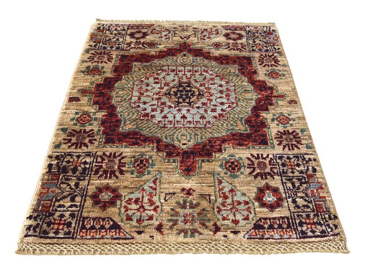 Detail image of 2' x 3' 1 Hand Knotted Mamluk Ziegler Rug