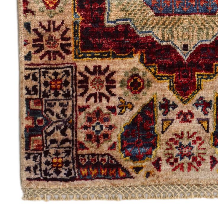 Detail image of 2' x 2' 11 Hand Knotted Mamluk Ziegler Rug
