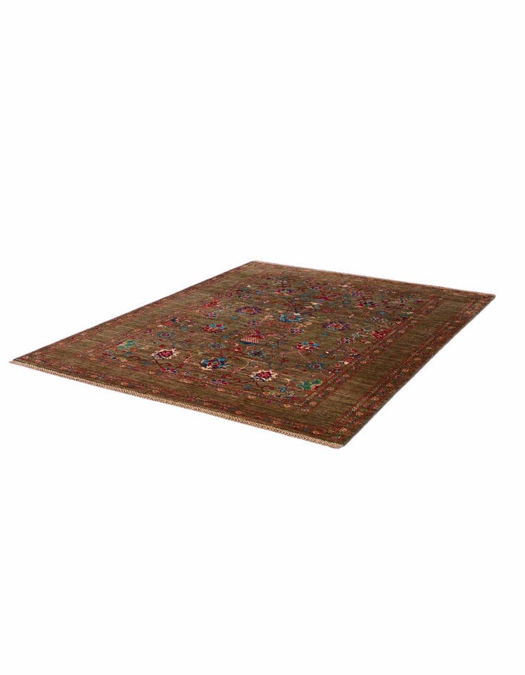 Detail image of 5' 1 x 6' 8 Hand Knotted Ariana Ziegler Rug