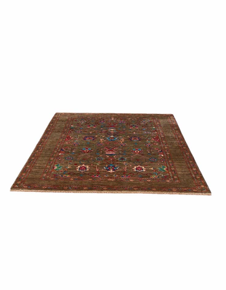 Detail image of 5' 1 x 6' 8 Hand Knotted Ariana Ziegler Rug