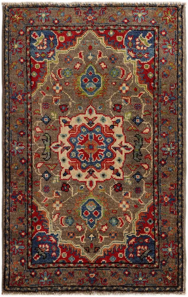 2' x 3' 1 Hand Knotted Kazak Rug