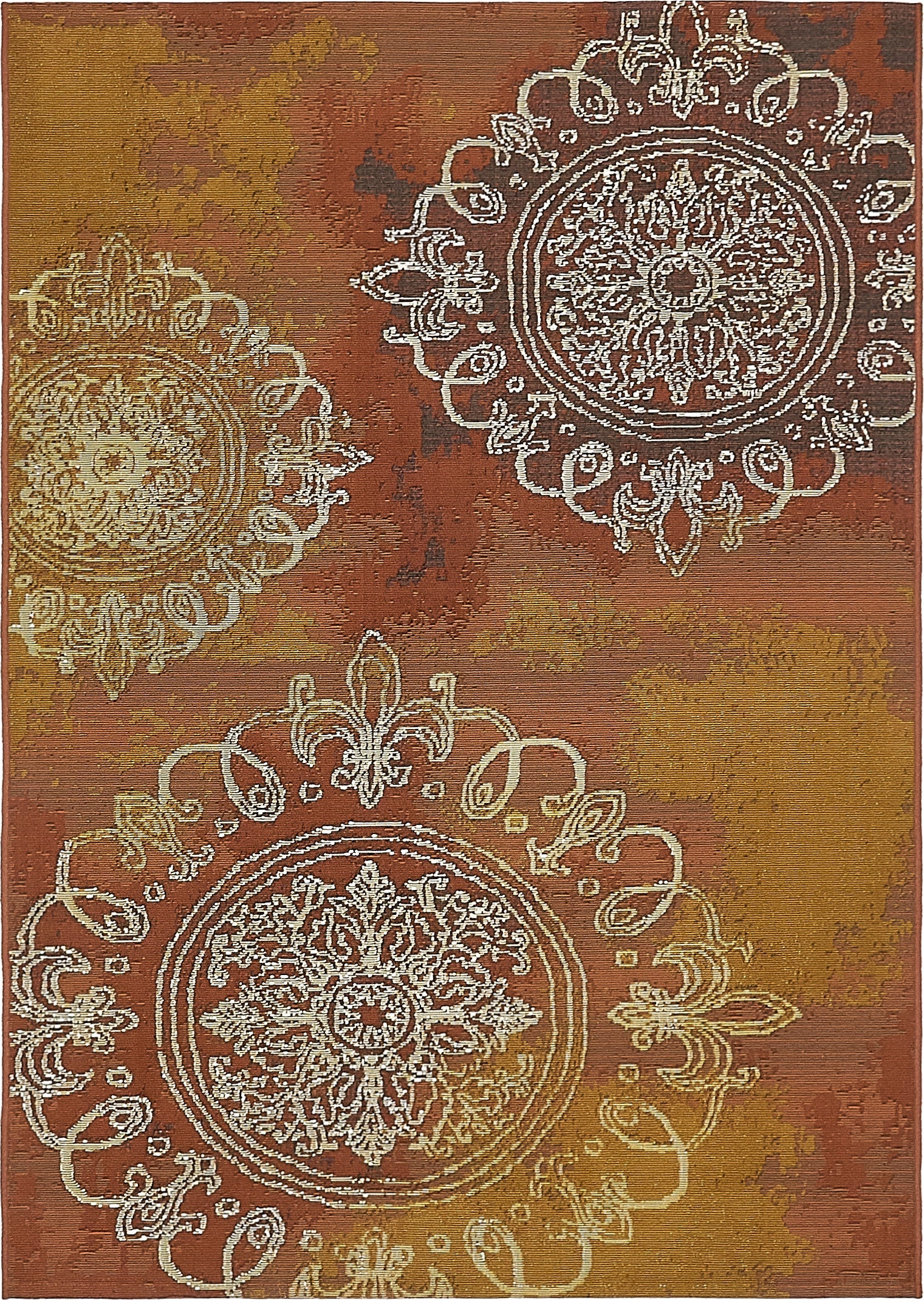 4' x 6' Easy-Clean Modern Indoor / Outdoor Rug