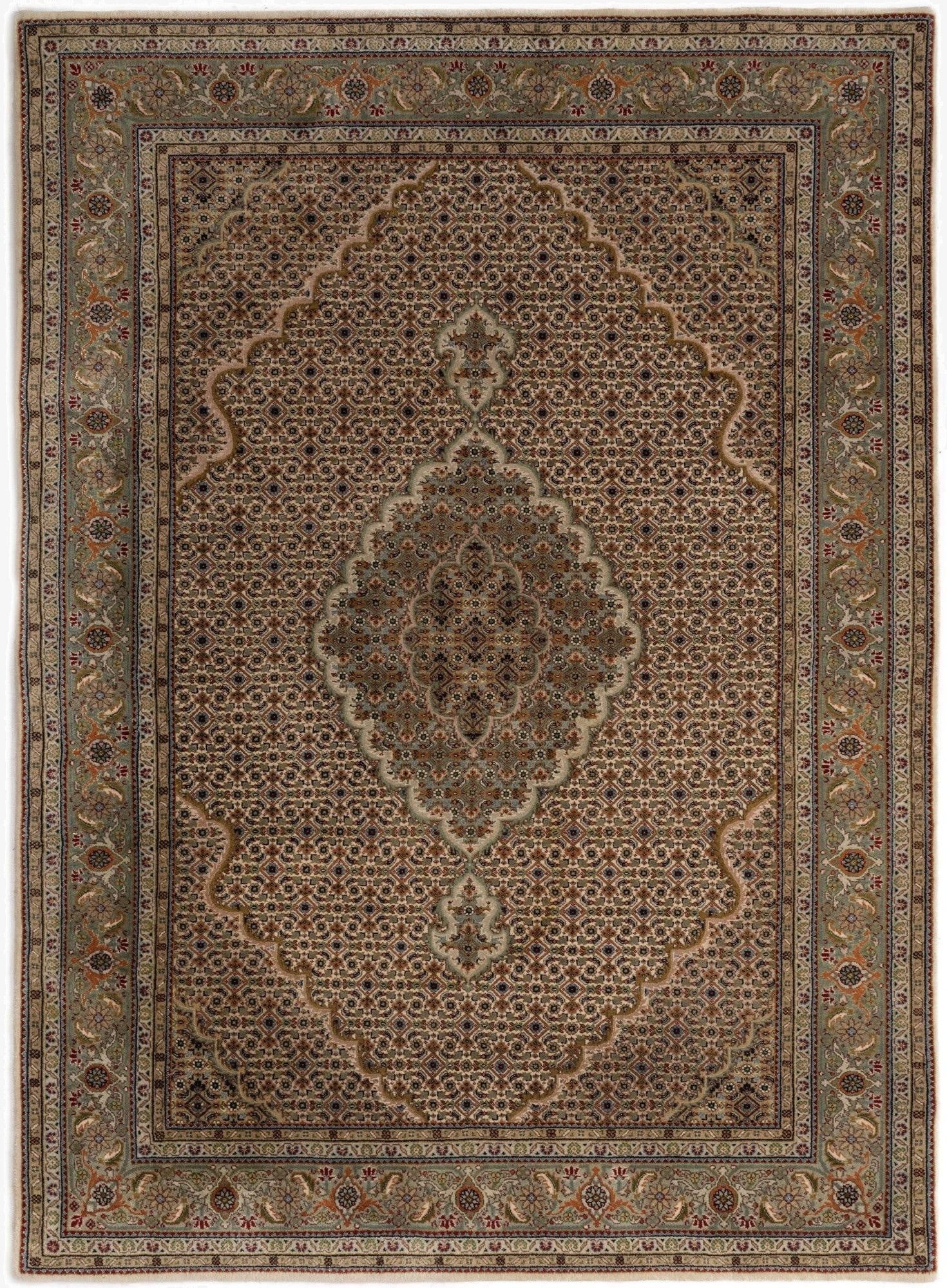 4' 9 x 6' 9 Tabriz Mahi Rug