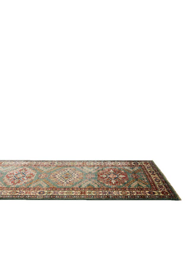 Detail image of 2' 5 x 10' 7 Hand Knotted Kazak Runner Rug
