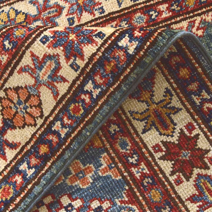 2' 5 x 10' 7 Hand Knotted Kazak Runner Rug