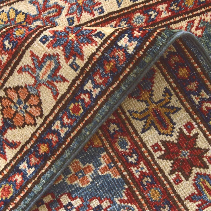 Detail image of 2' 5 x 10' 7 Hand Knotted Kazak Runner Rug