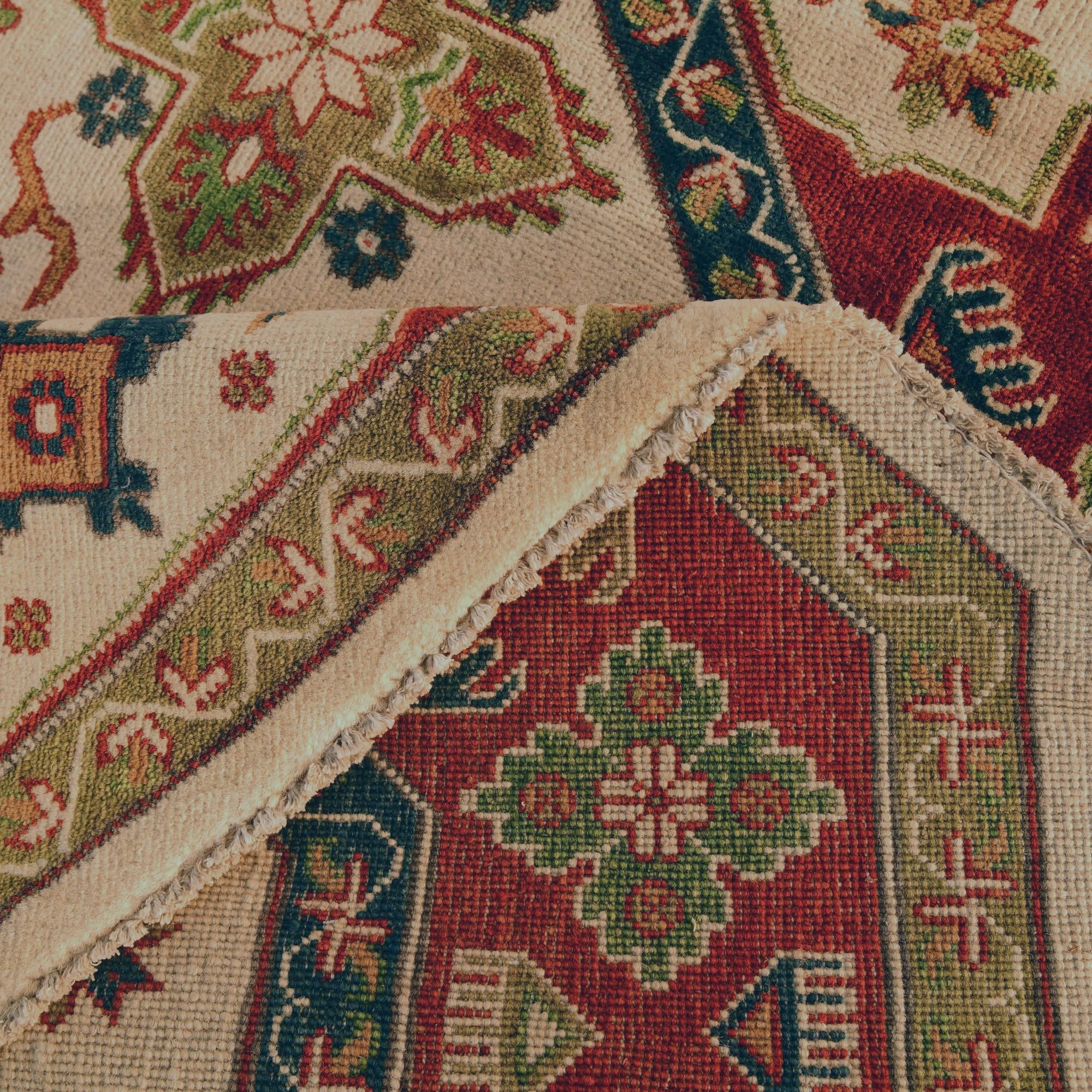 6' 5 x 6' 6 Hand Knotted Kazak Octagon Rug