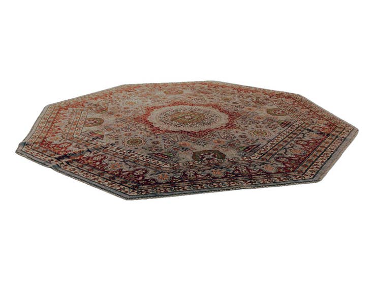 Detail image of 8' 2 x 8' 2 Hand Knotted Mamluk Ziegler Octagon Rug