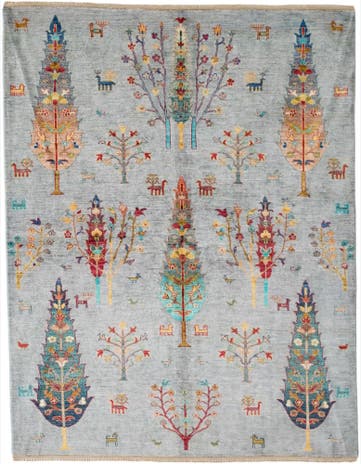 6' x 7' 10 Hand Knotted Ariana Rug