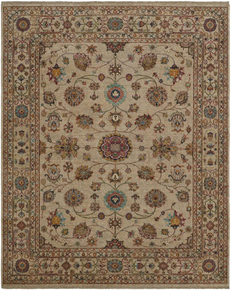 Vue détaillée : 245cm x 300cm Noué main Ariana Tapis