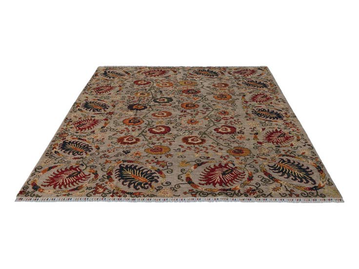 Vue détaillée : 245cm x 290cm Noué main Ariana Tapis