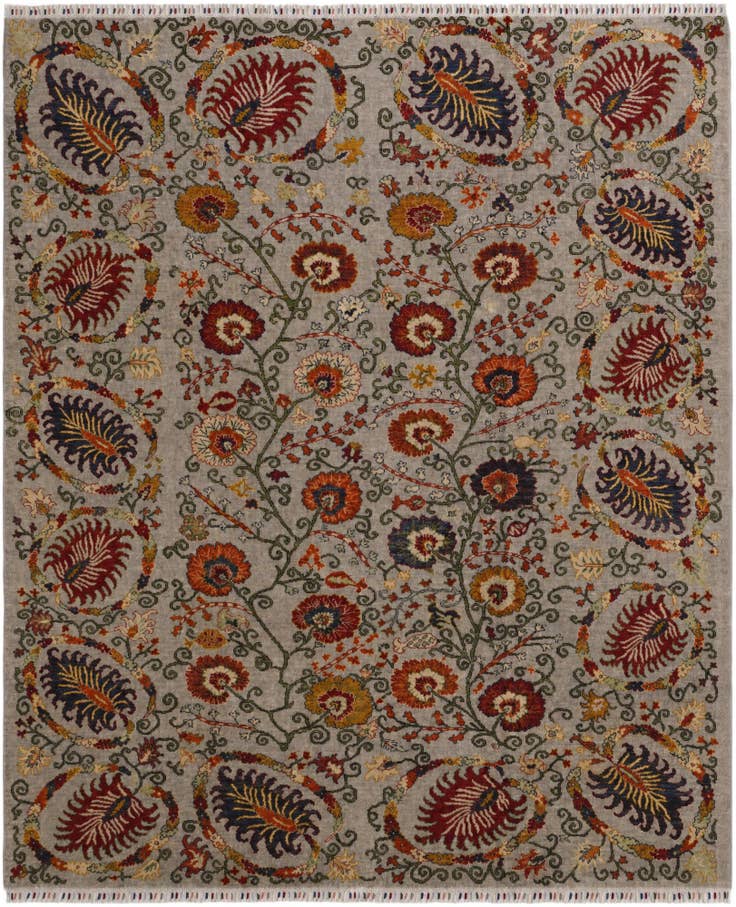 Vue détaillée : 245cm x 290cm Noué main Ariana Tapis