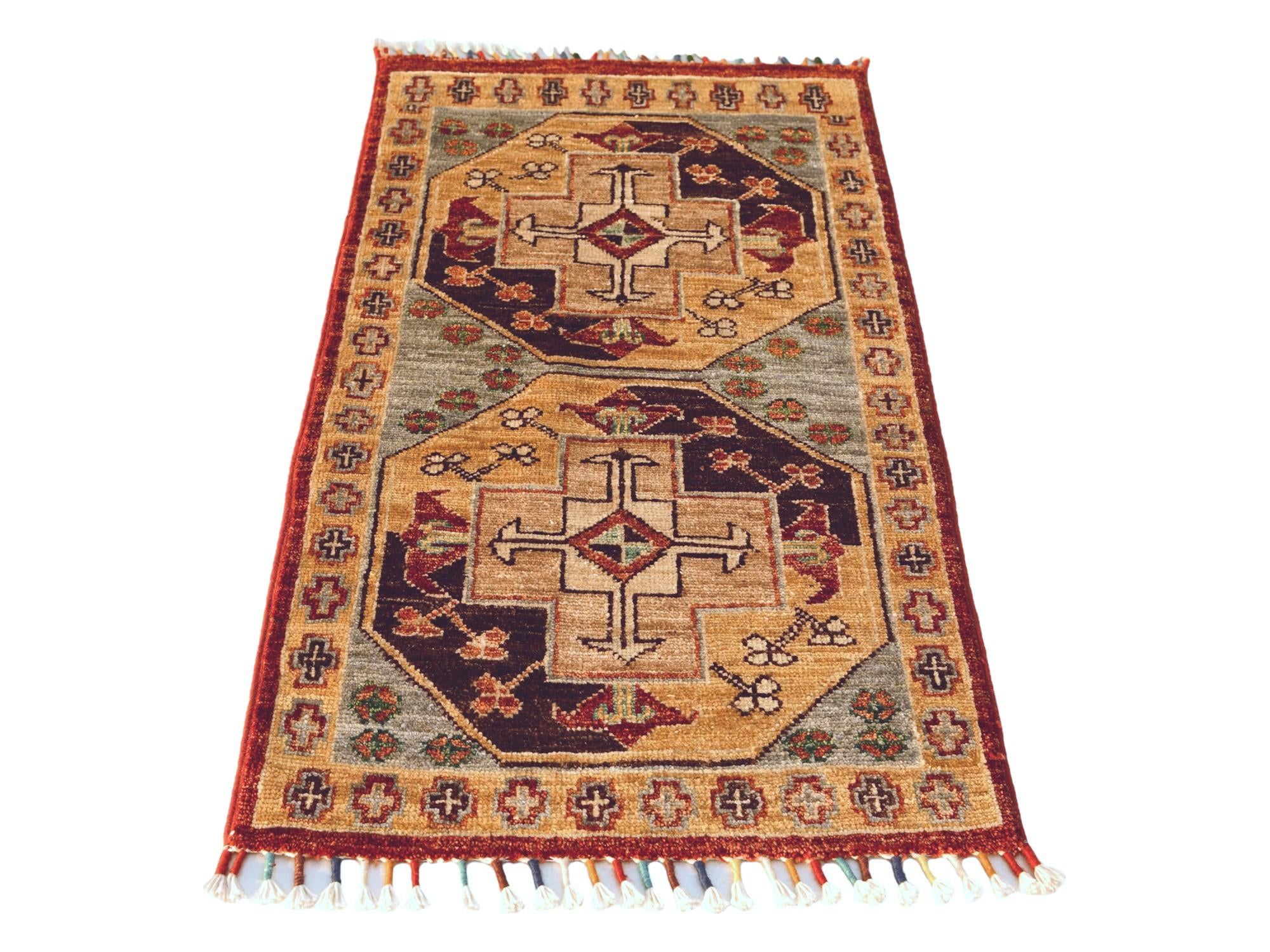 1' 8 x 3' 2 Hand Knotted Ariana Ziegler Rug