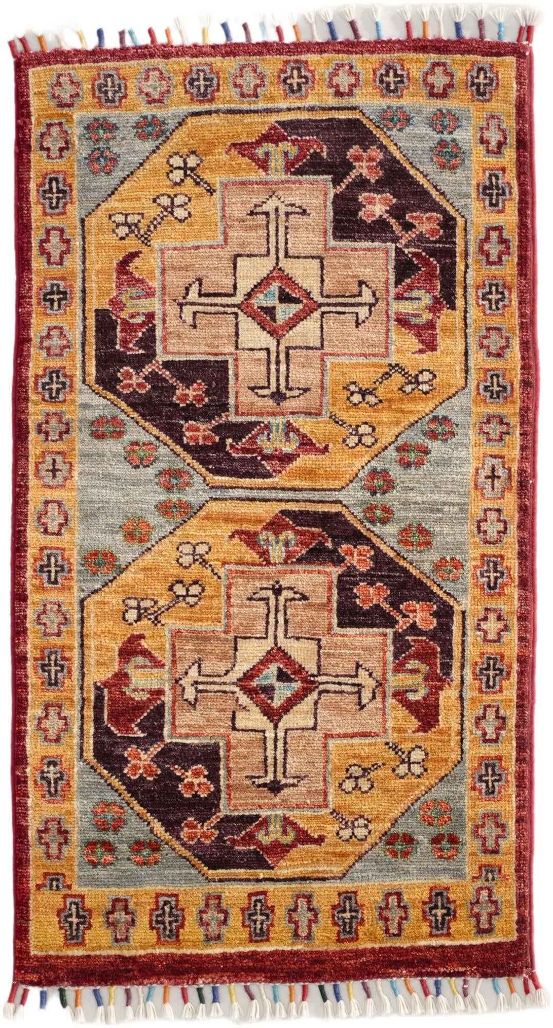 1' 8 x 3' 2 Hand Knotted Ariana Ziegler Rug