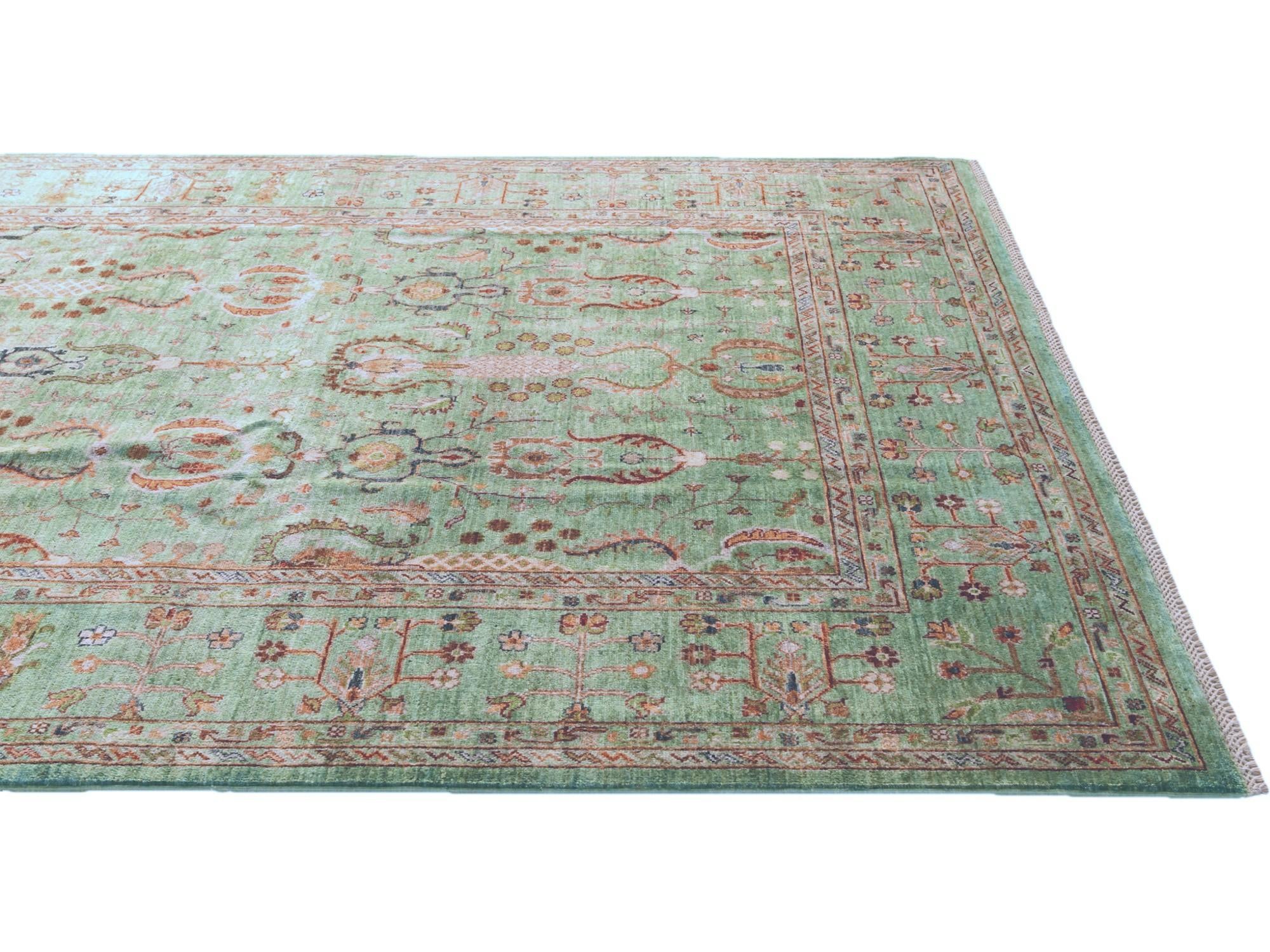 6' 4 x 10' 9 Hand Knotted Ariana Ziegler Rug