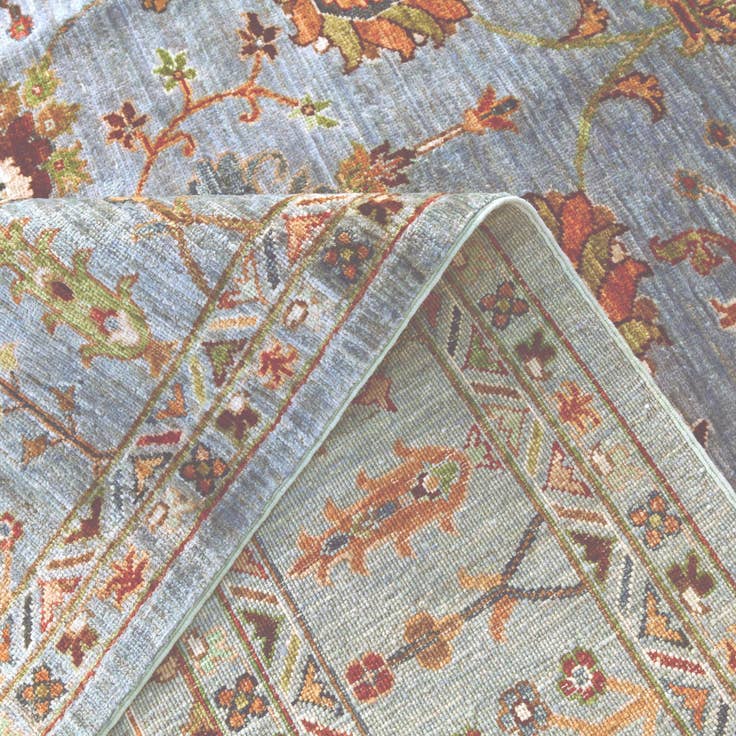 Detail image of 6' 9 x 9' 11 Hand Knotted Ariana Ziegler Rug