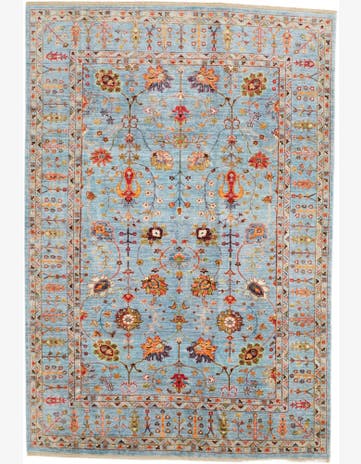6' 9 x 9' 11 Hand Knotted Ariana Ziegler Rug