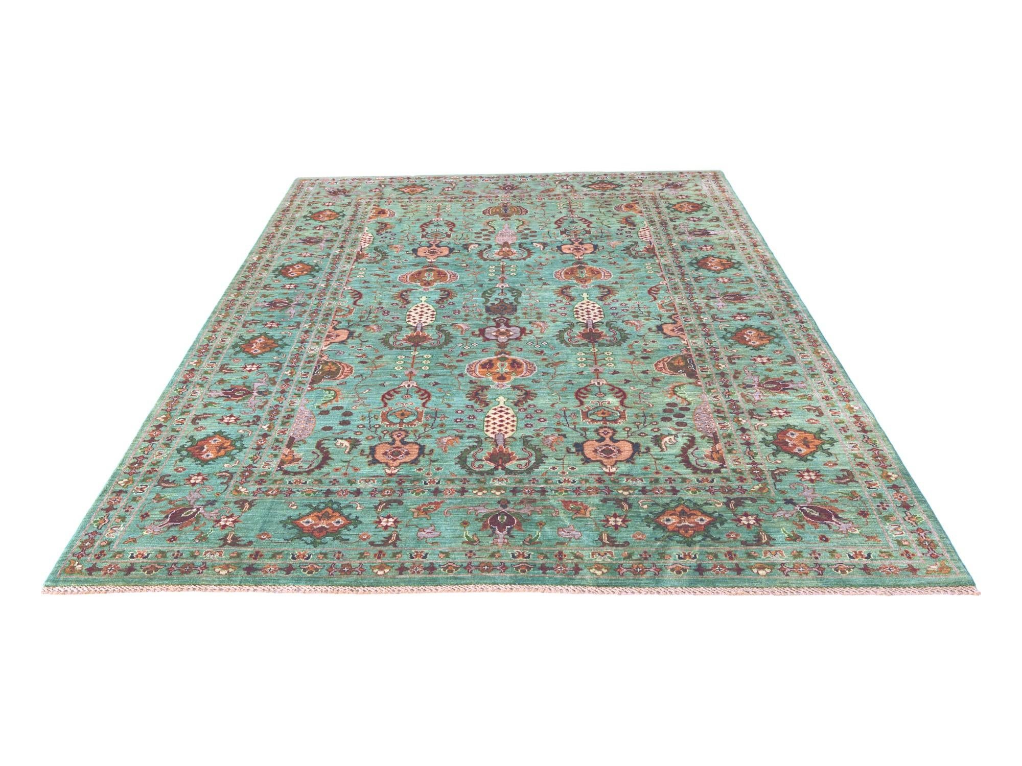 6' 10 x 10' Hand Knotted Ariana Ziegler Rug