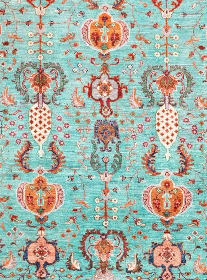 6' 10 x 10' Hand Knotted Ariana Ziegler Rug
