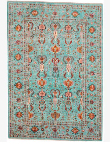 6' 10 x 10' Hand Knotted Ariana Ziegler Rug