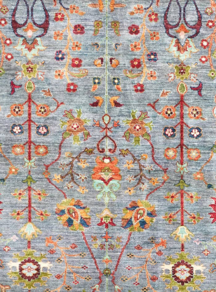 Detail image of 6' 11 x 9' 9 Hand Knotted Ariana Ziegler Rug