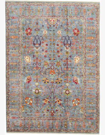 6' 11 x 9' 9 Hand Knotted Ariana Ziegler Rug