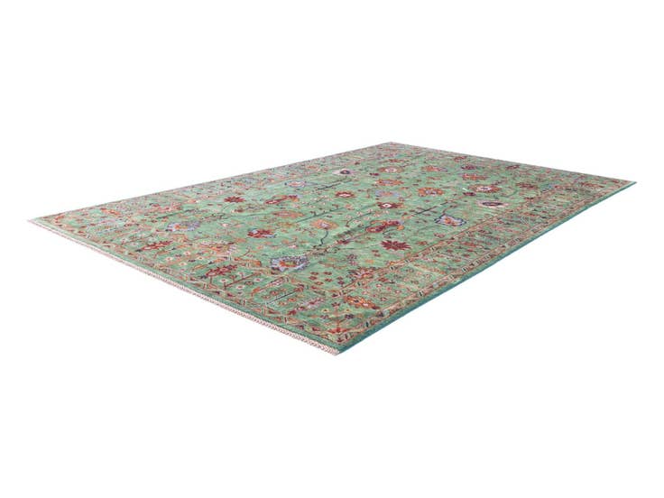 Detail image of 6' 6 x 9' 10 Hand Knotted Ariana Ziegler Rug