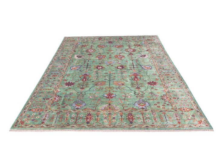 Detail image of 6' 6 x 9' 10 Hand Knotted Ariana Ziegler Rug