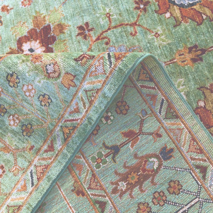 Detail image of 6' 6 x 9' 10 Hand Knotted Ariana Ziegler Rug