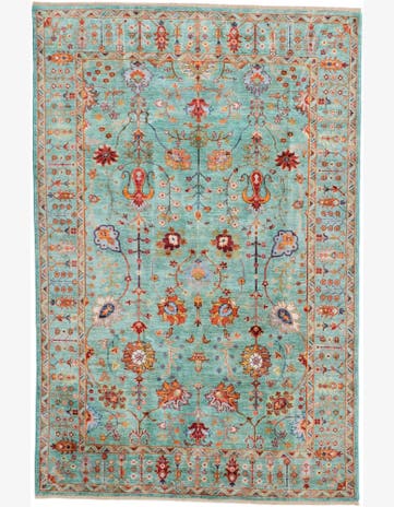 6' 6 x 9' 10 Hand Knotted Ariana Ziegler Rug