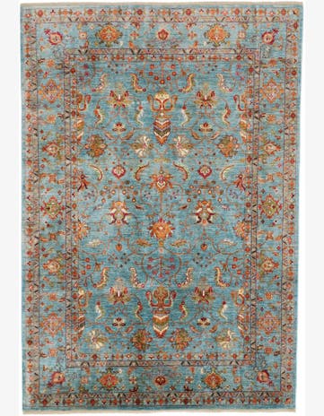 6' 9 x 9' 11 Hand Knotted Ariana Ziegler Rug