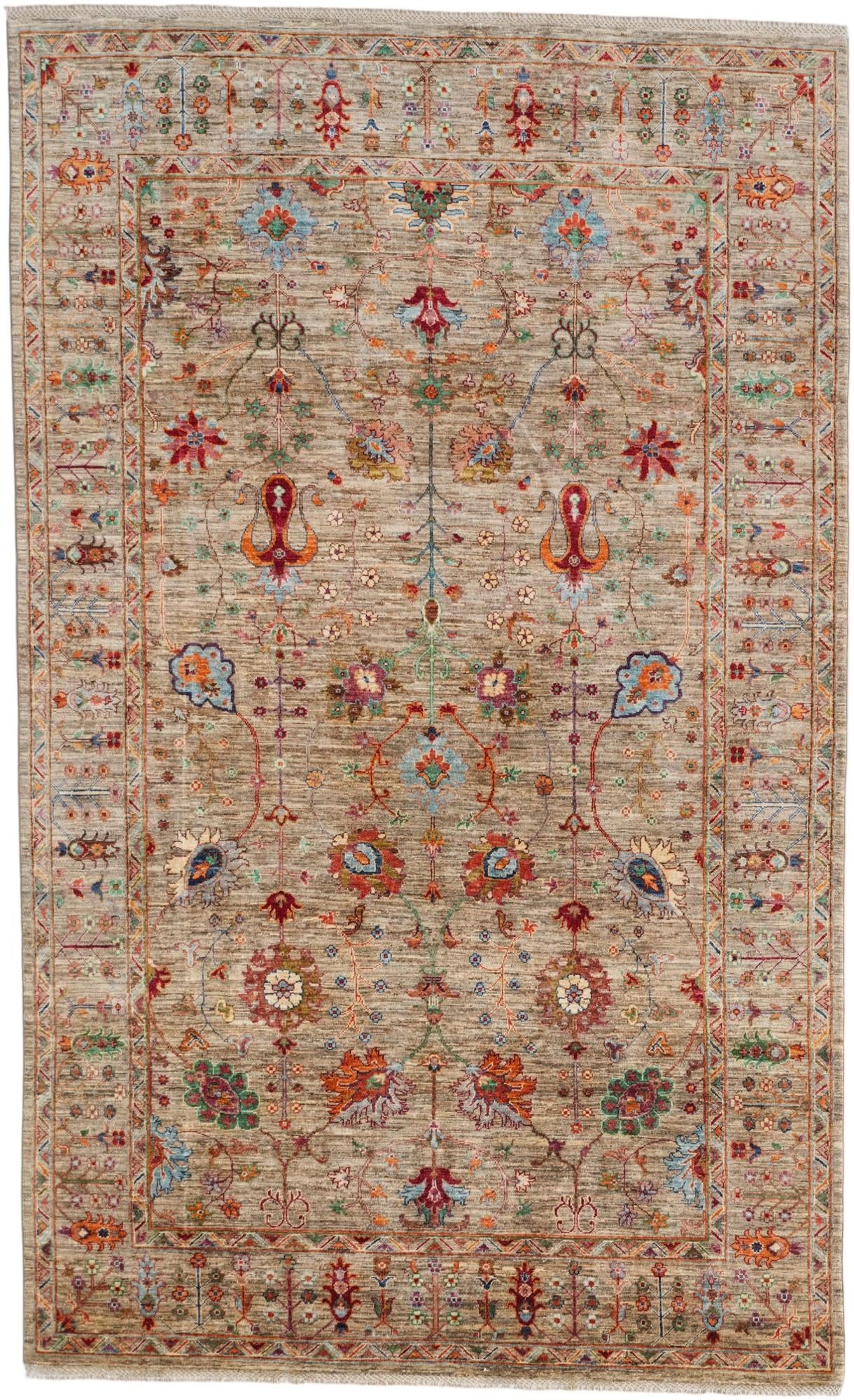 6' 6 x 10' 9 Hand Knotted Ariana Ziegler Rug