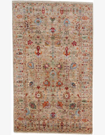 6' 6 x 10' 9 Hand Knotted Ariana Ziegler Rug