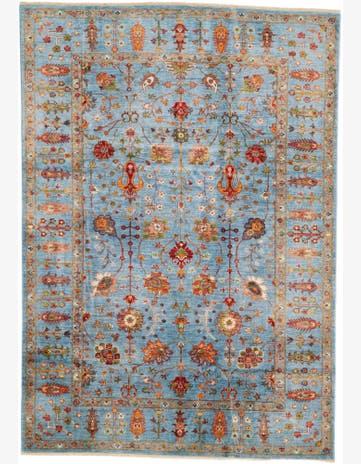 6' 9 x 9' 7 Hand Knotted Ariana Ziegler Rug
