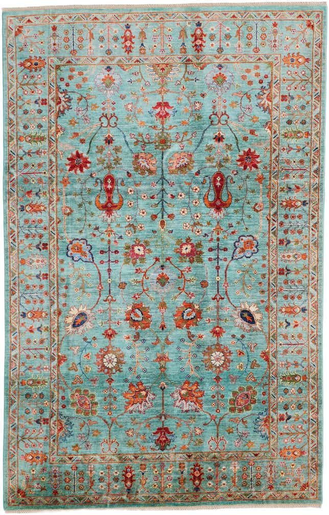 6' 6 x 10' 2 Hand Knotted Ariana Ziegler Rug