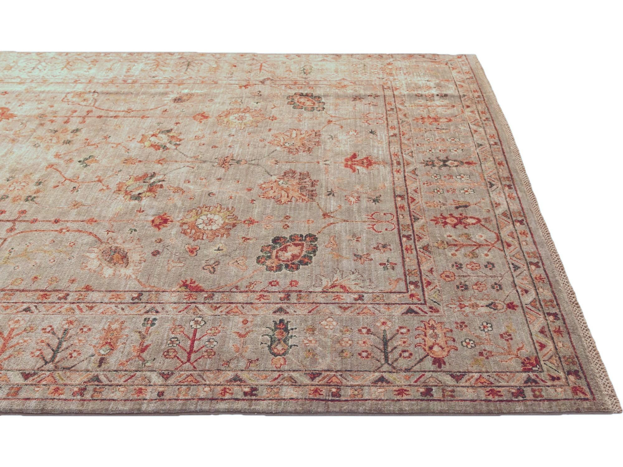 6' 11 x 9' 6 Hand Knotted Ariana Ziegler Rug