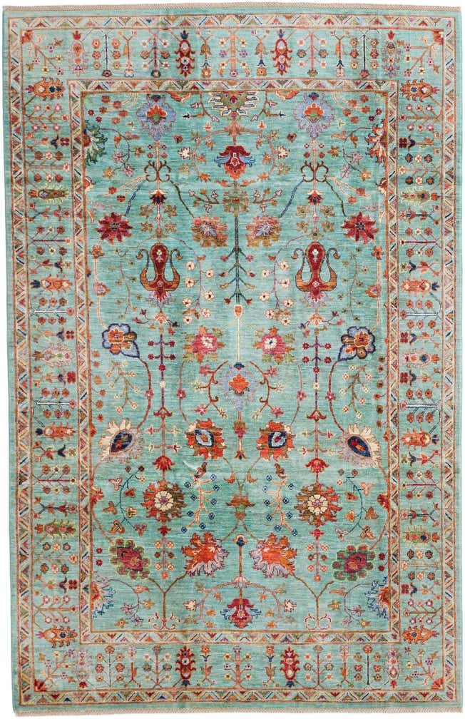 6' 7 x 10' 2 Hand Knotted Ariana Ziegler Rug