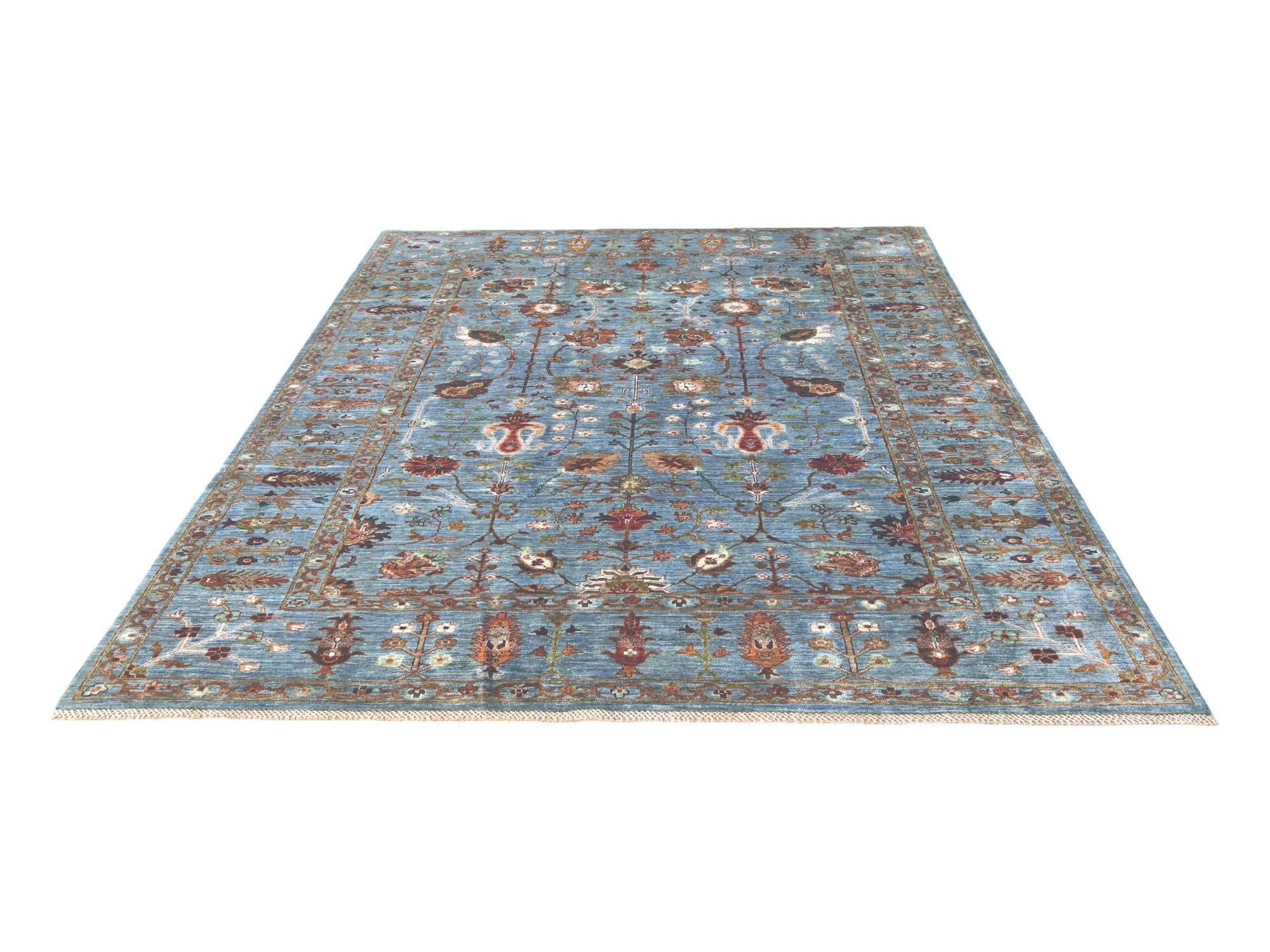 6' 10 x 10' Hand Knotted Ariana Ziegler Rug