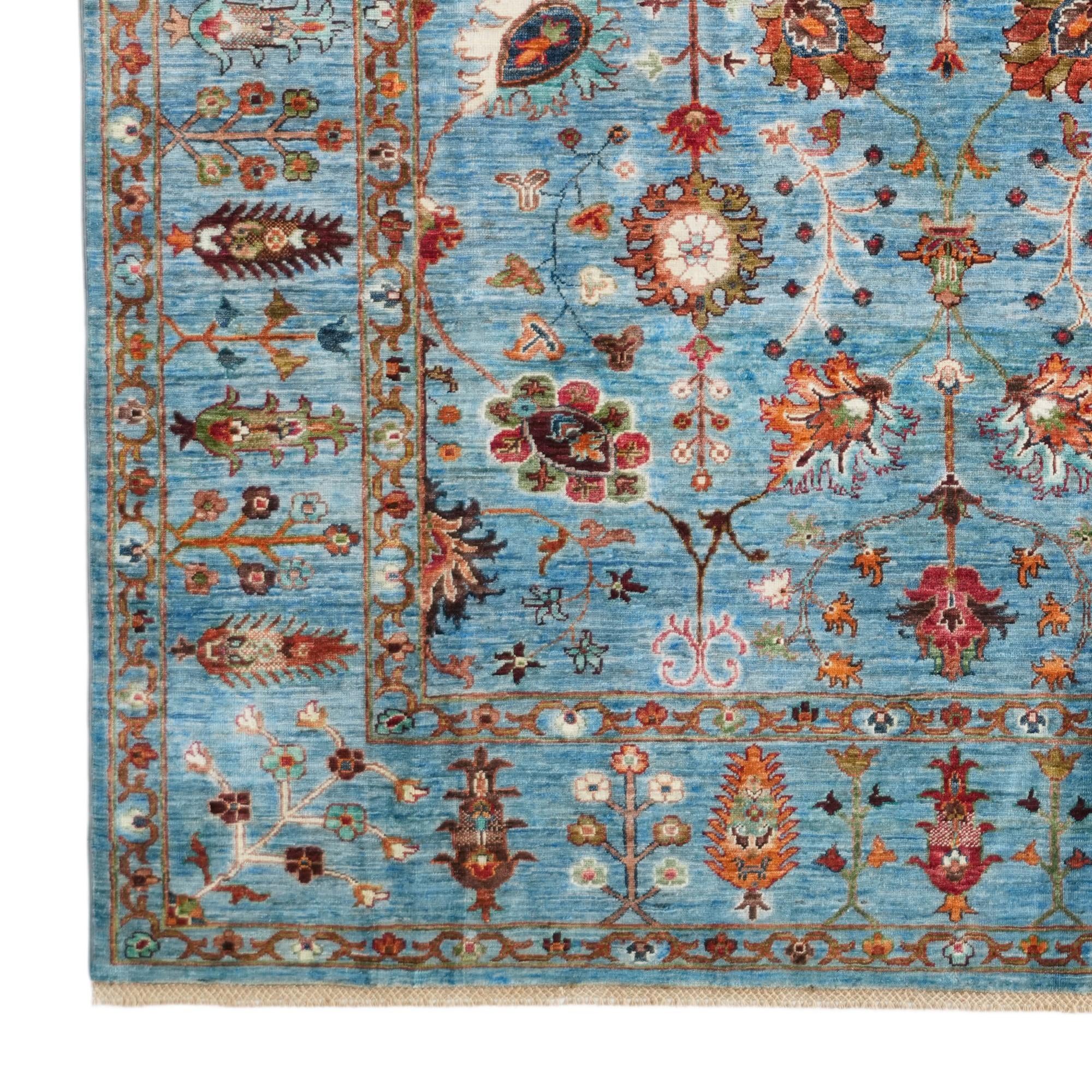 6' 10 x 10' Hand Knotted Ariana Ziegler Rug