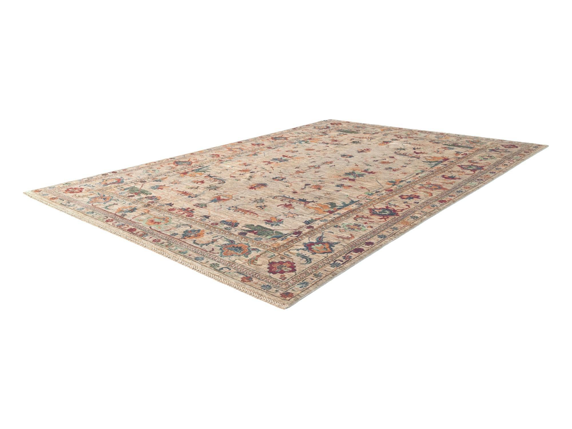 6' 9 x 10' Hand Knotted Ariana Ziegler Rug