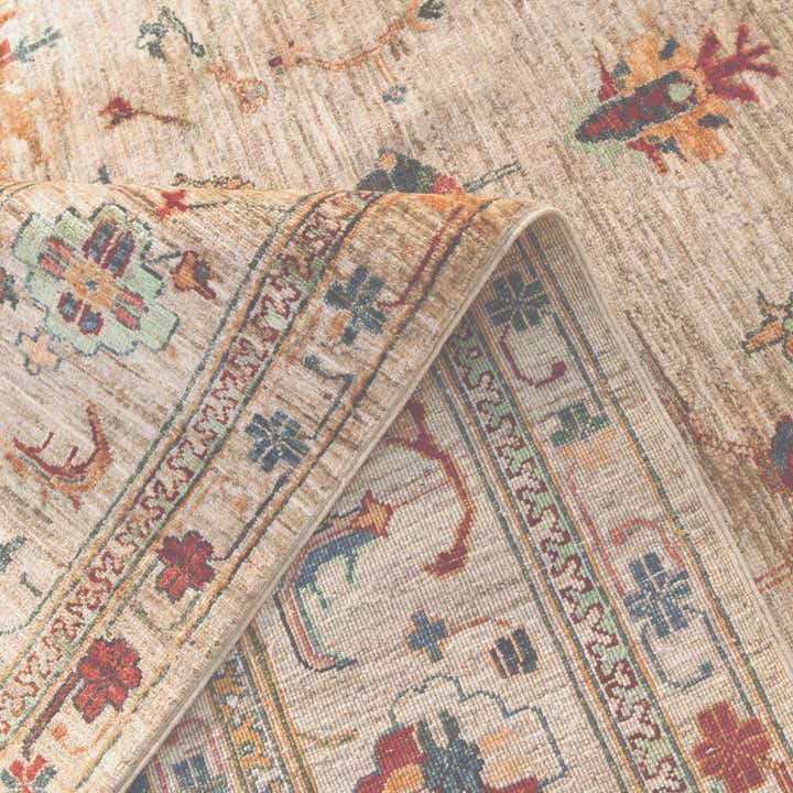 6' 9 x 10' Hand Knotted Ariana Ziegler Rug