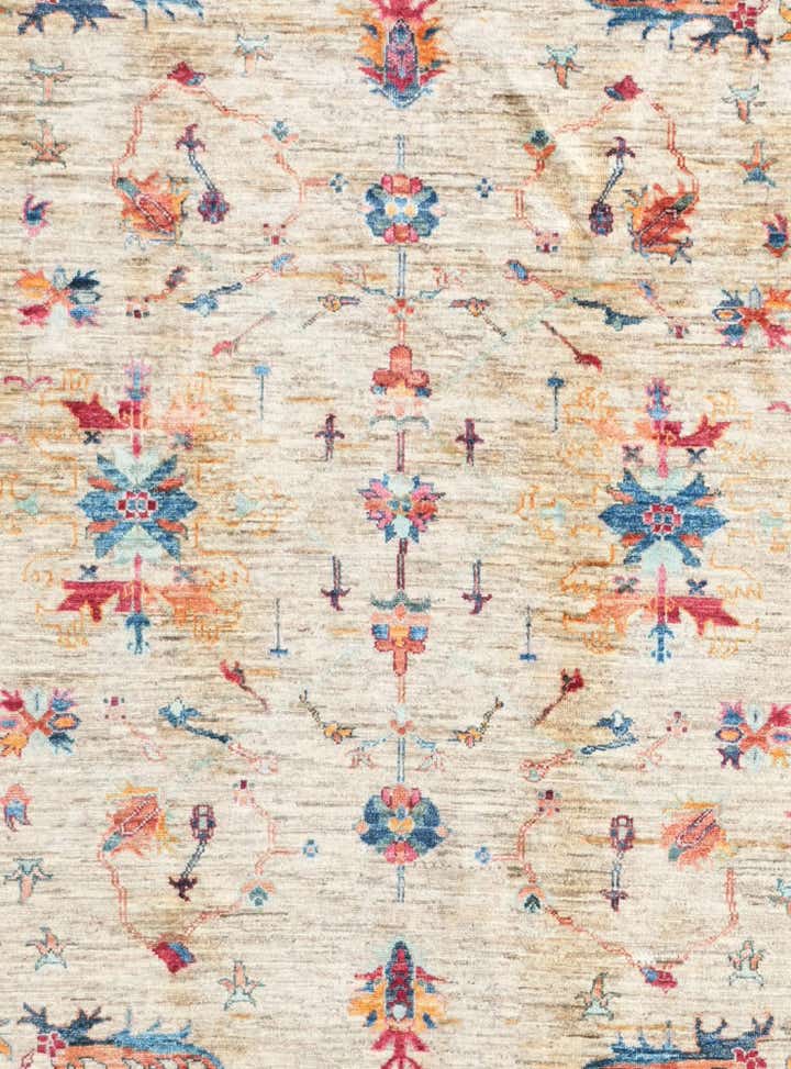 6' 9 x 10' Hand Knotted Ariana Ziegler Rug