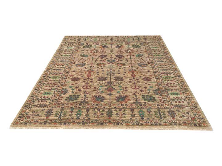 6' 11 x 10' Hand Knotted Ariana Ziegler Rug