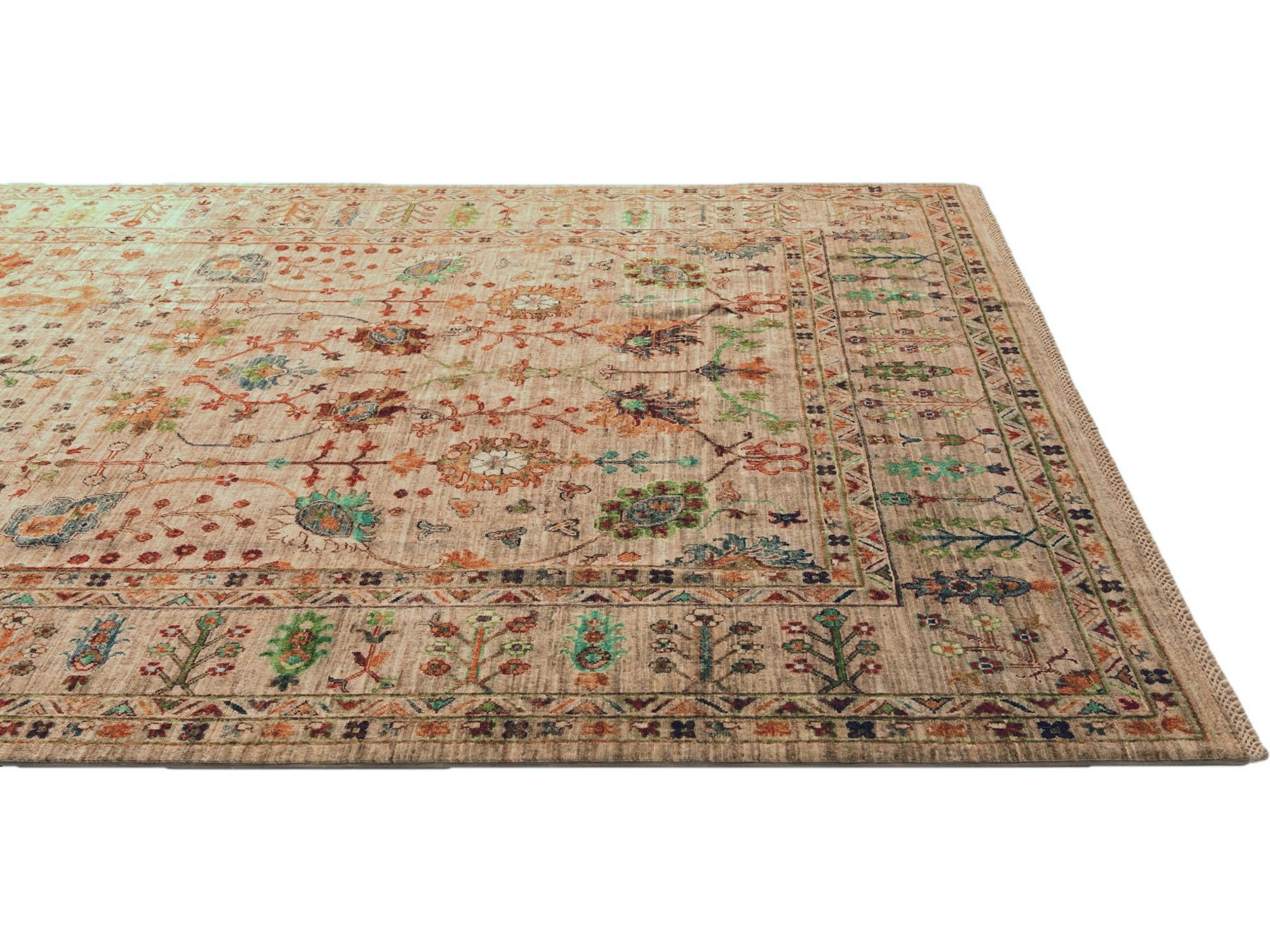 6' 11 x 10' Hand Knotted Ariana Ziegler Rug