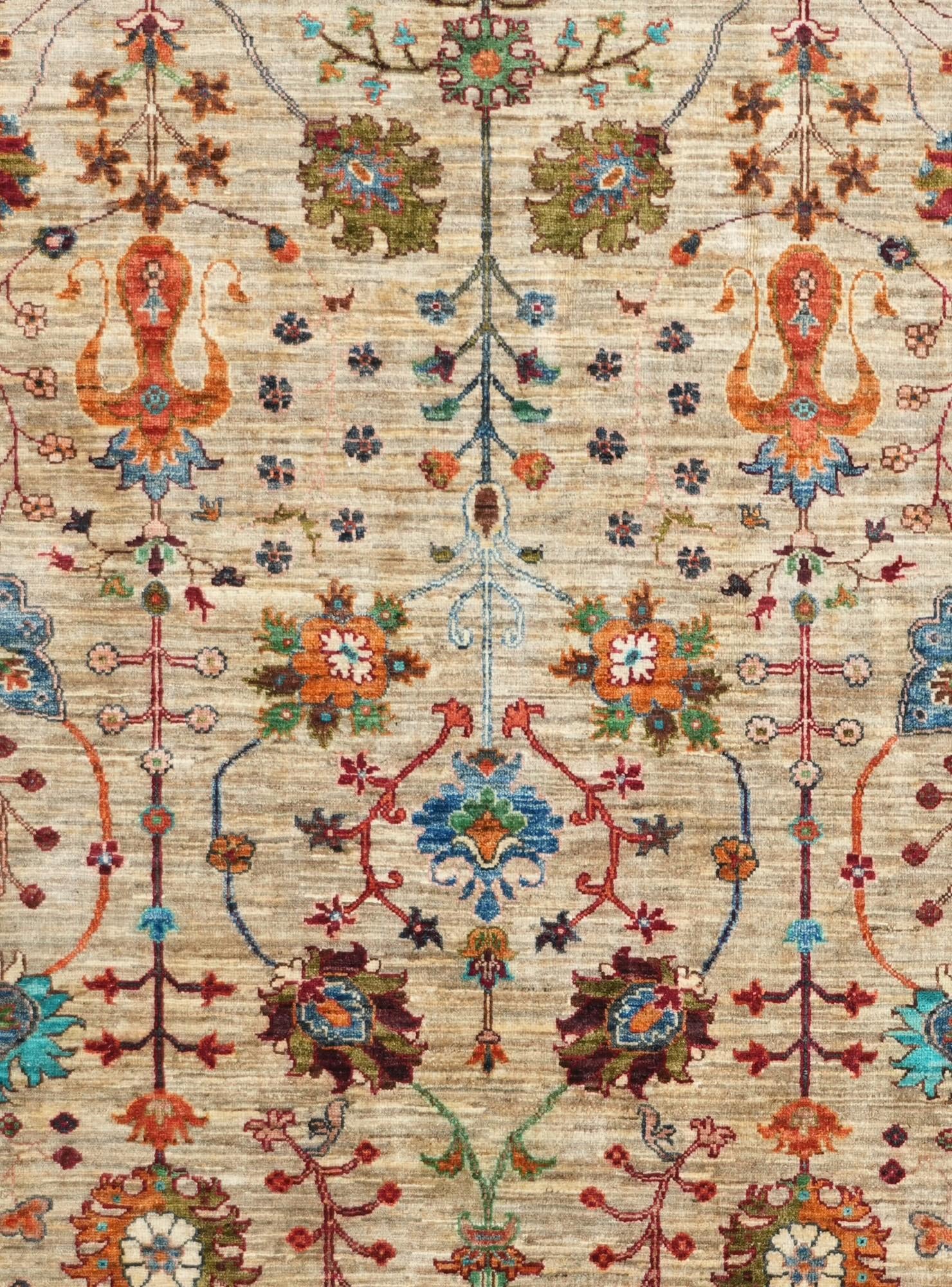 6' 11 x 10' Hand Knotted Ariana Ziegler Rug